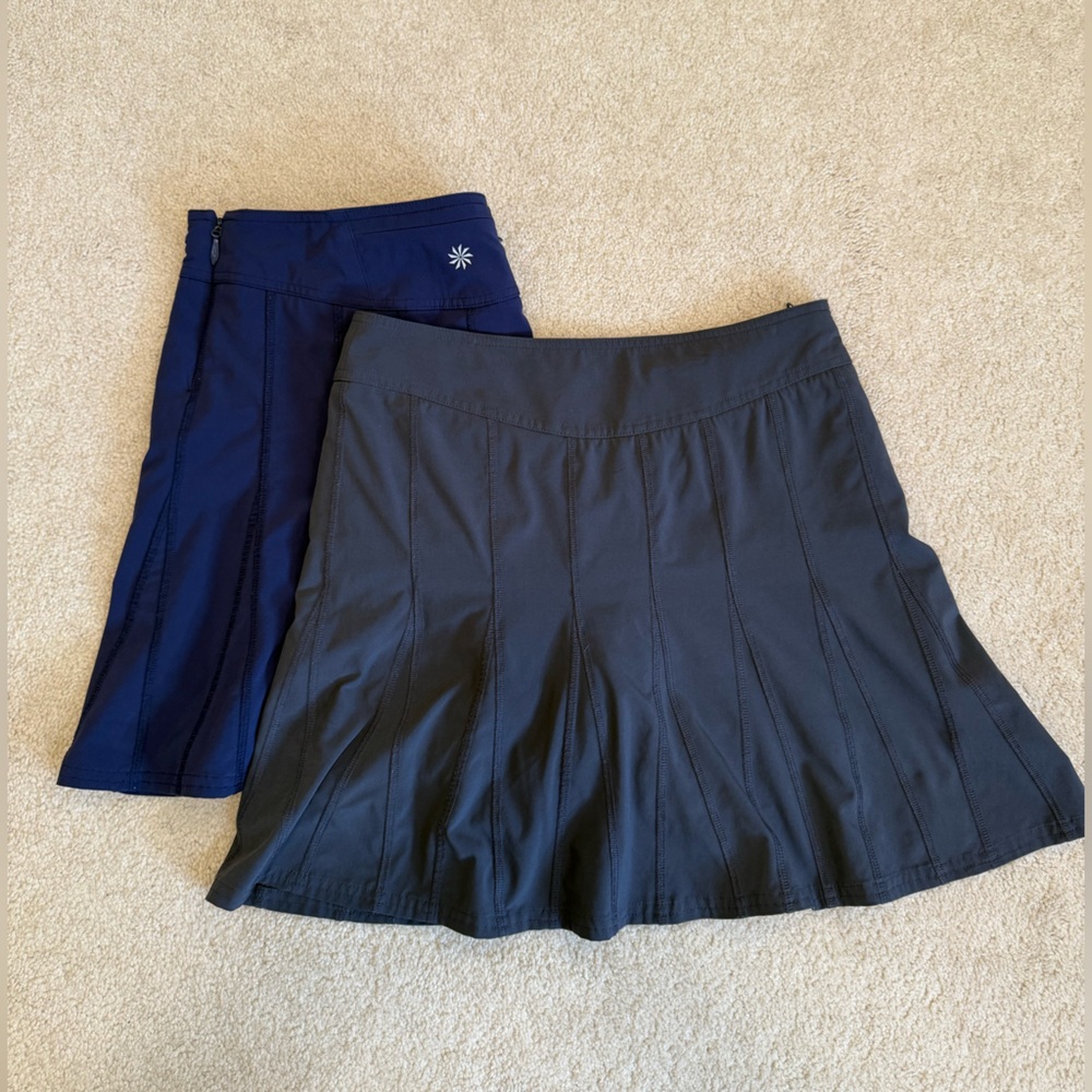 Athleta Black and Navy Wear About Skorts